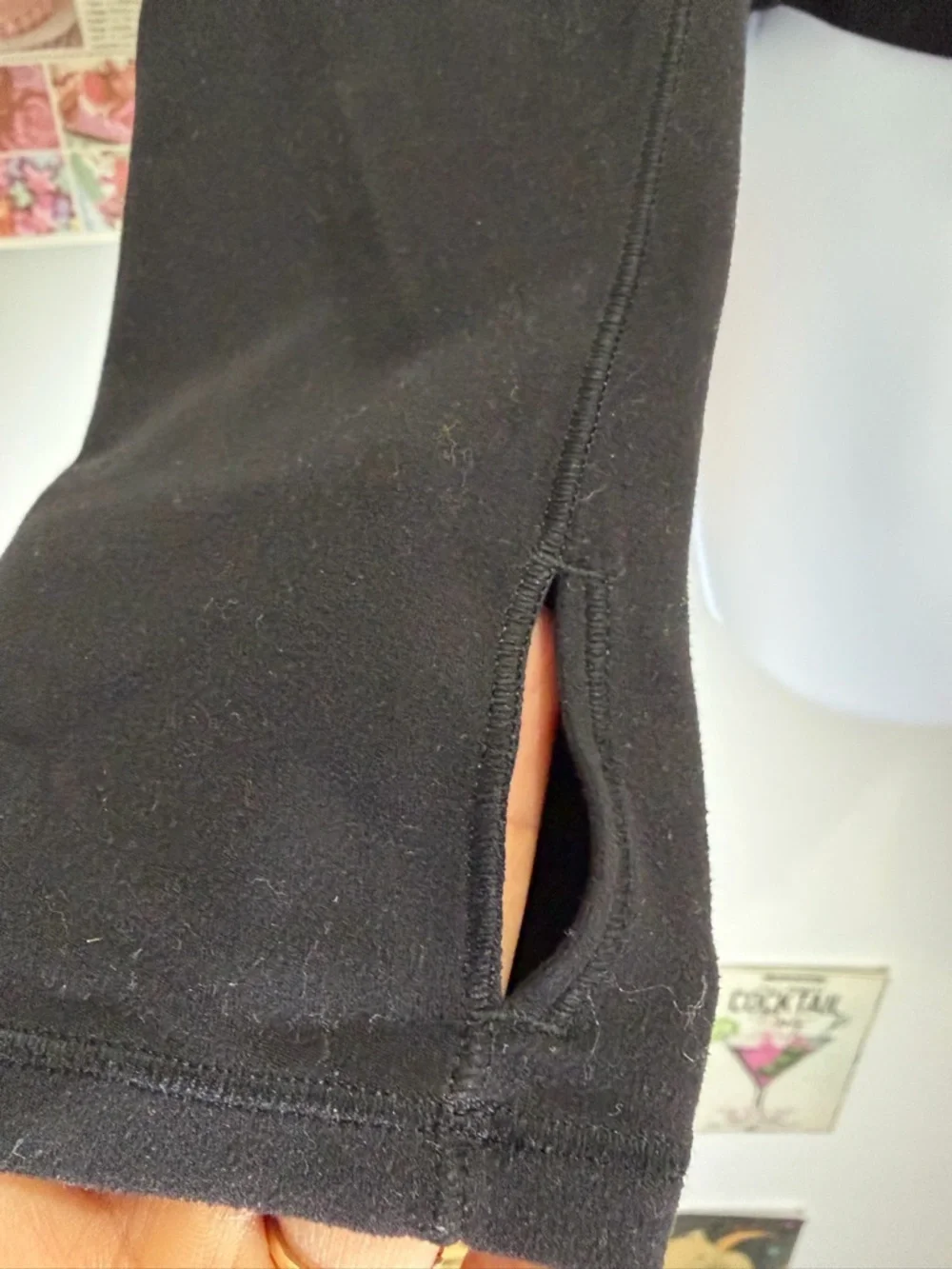 lululemon athletica Black Twist-Front Long Sleeve Tee